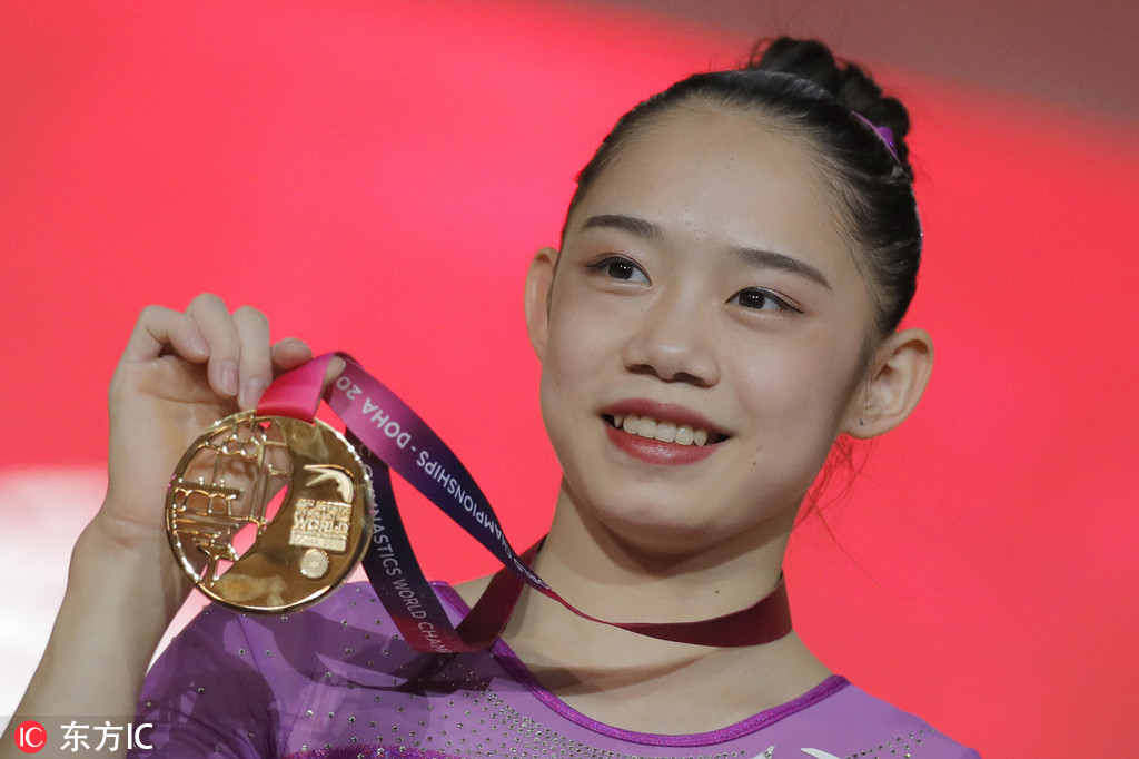 体操世锦赛平衡木决赛刘婷婷夺冠