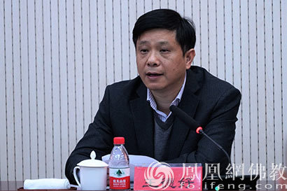 杭州市道教协会会长董中基道长致辞(图片来源:凤凰网佛教 摄影:朱明生
