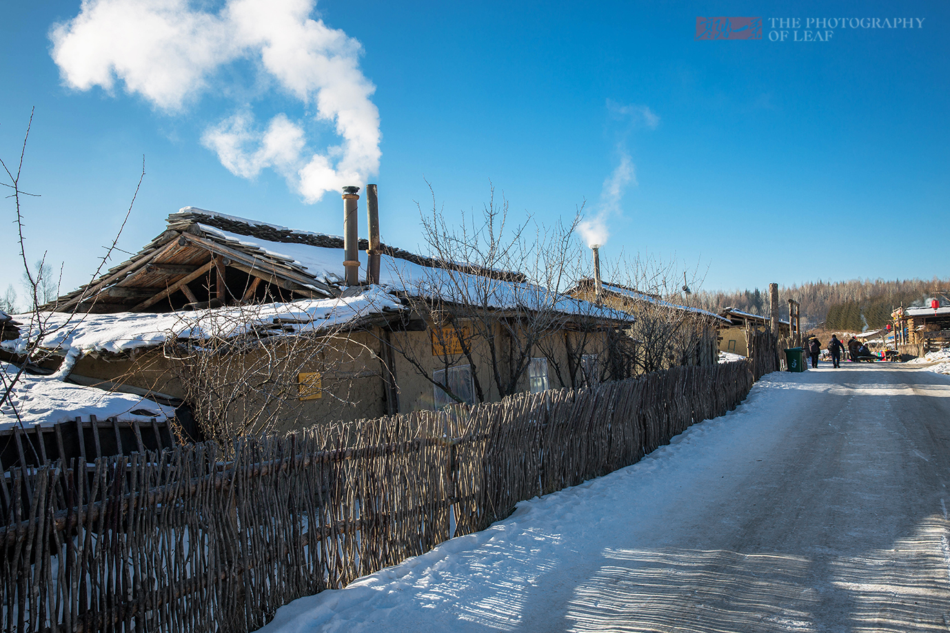 长白山最后的木屋村落白雪覆盖之下没有一片砖瓦大美中国