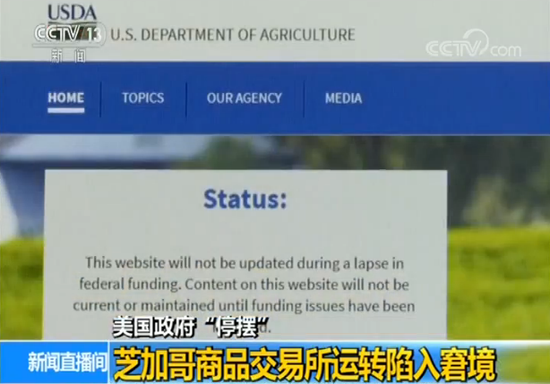 美国政府“停摆” 这家商品交易所也陷入窘境(图)