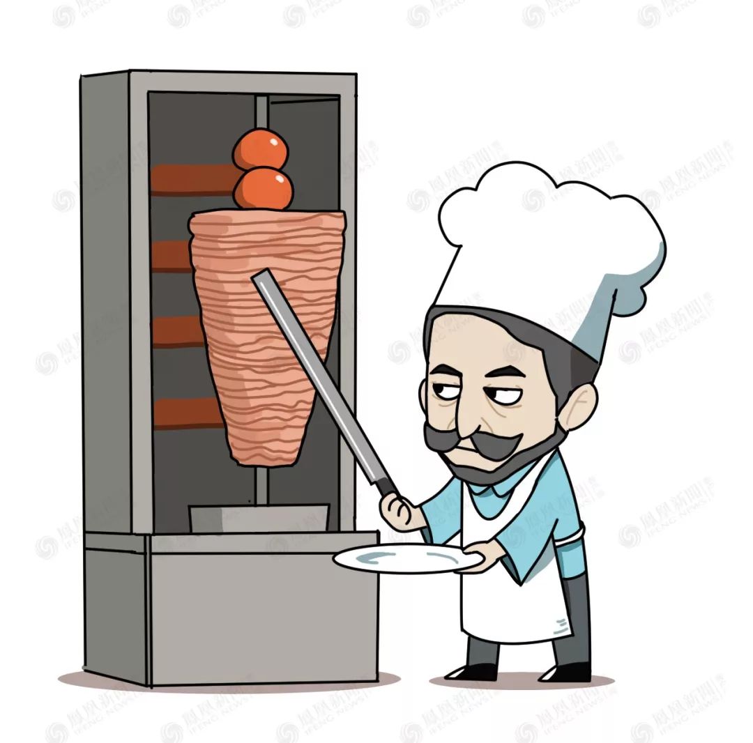 土耳其烤肉卡通图片