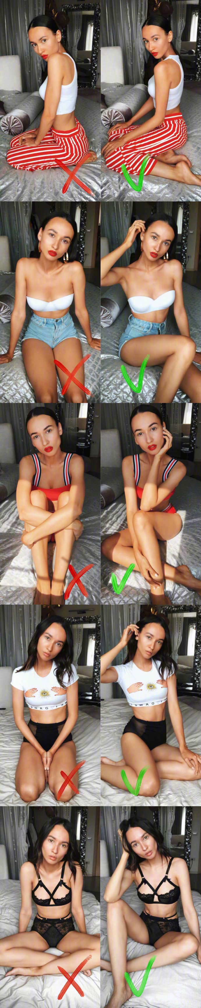 如何拍照才能更美外国嫩模沥血推荐的拍照姿势get精髓就看你了