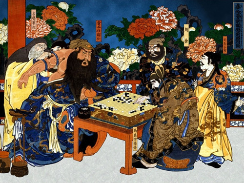 关于三国的日本画作