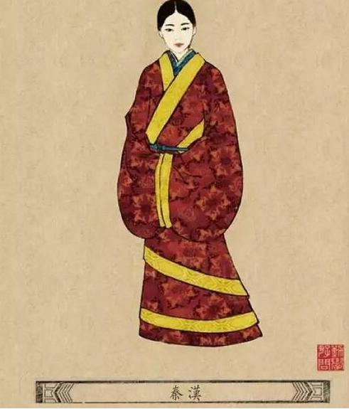 秦朝贵族女性服饰图片