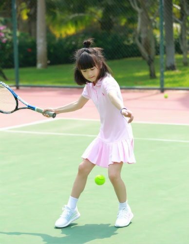 森碟变身网球美少女 田亮球技被完虐(图)