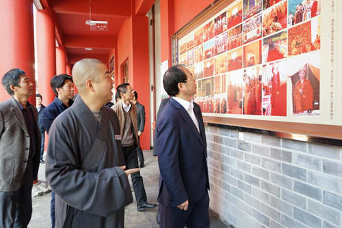 长沙市委常委,市委统战部谭小平部长视察宝宁寺