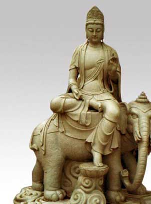 乘骑六牙白象四如意神足的普贤菩萨(图片来源:资料图片)