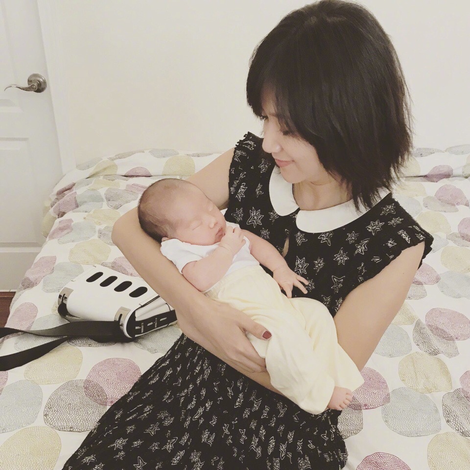 徐静蕾晒抱娃照姿势专业又被网友催生