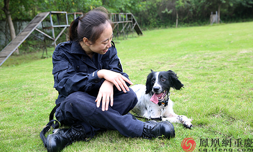 现实版神勇搭档重庆女警与警犬的亲子故事