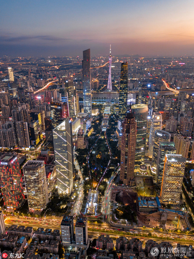 你没看过的"天眼"俯瞰的广州城