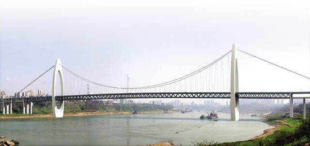 渝长复线黄桷沱大桥图片