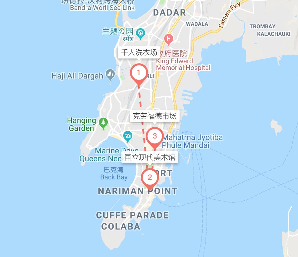 孟买地图位置图片