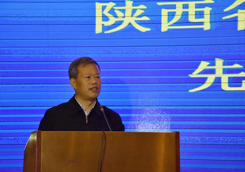 陕西省委组织部副部长,省人社厅党组书记,厅长张光进讲话会议表彰了我