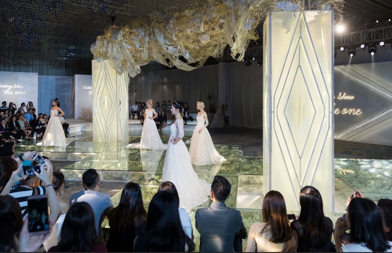 顶级模特演绎婚礼大片 深圳中洲万豪酒店the one主题婚礼秀唯美开秀
