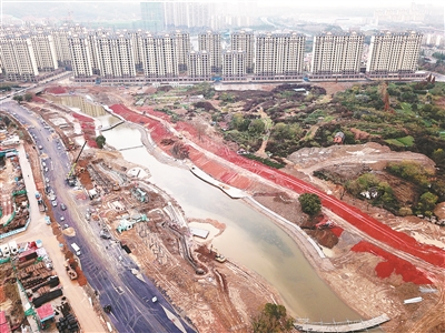 南昌灣裡區鳳鳴湖公園計劃12月底完工圖