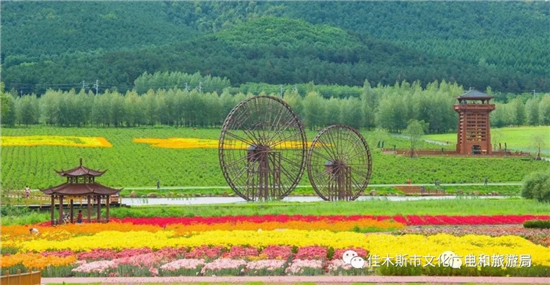 建三江北大荒精準農業農機中心萬畝大地號樺南森林蒸汽小火車休閒旅遊