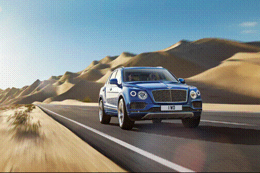 宾利添越亮相义乌车