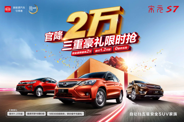官降2万  比亚迪打响