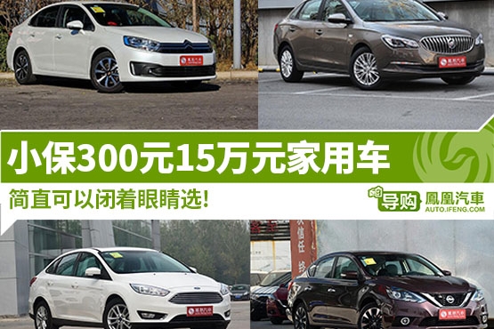 小保300元15万元家车