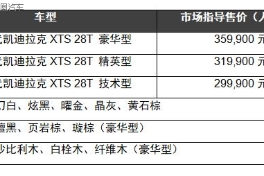 新凯迪拉克XTS上市 
