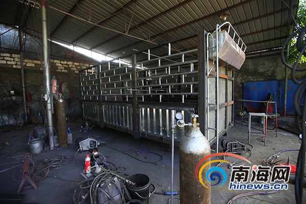 海口一汽修厂涉非法改装车辆 被责令停业整改(图)