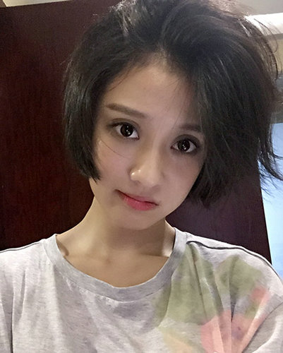 大眼萌妹孙佳雨为余罪剪掉一尺发