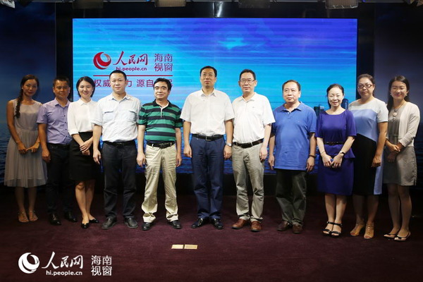 三亚市委宣传部部长尚林走访人民网海南视窗