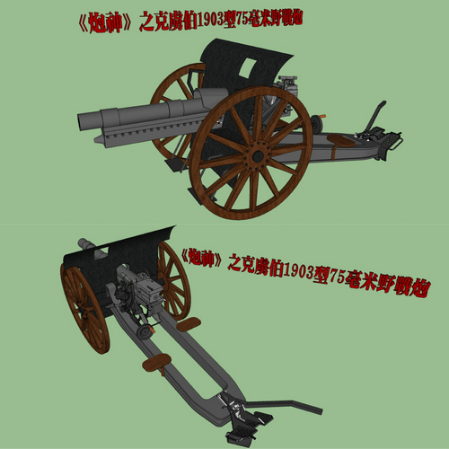高射炮的设计图图片图片
