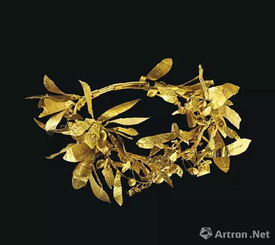 希腊黄金橄榄枝花冠 后古典时期至希腊化时代早期