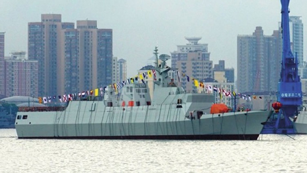 外媒称中国海军第40艘056级护卫舰下水每6周造1艘