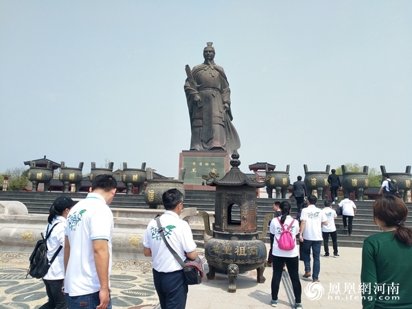 宿州商丘交换春天媒体采访团游阏伯台感受三商文化