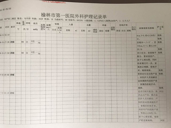 社会刘晔建议,该记录是打印版,医院可进一步出示家属的签字.