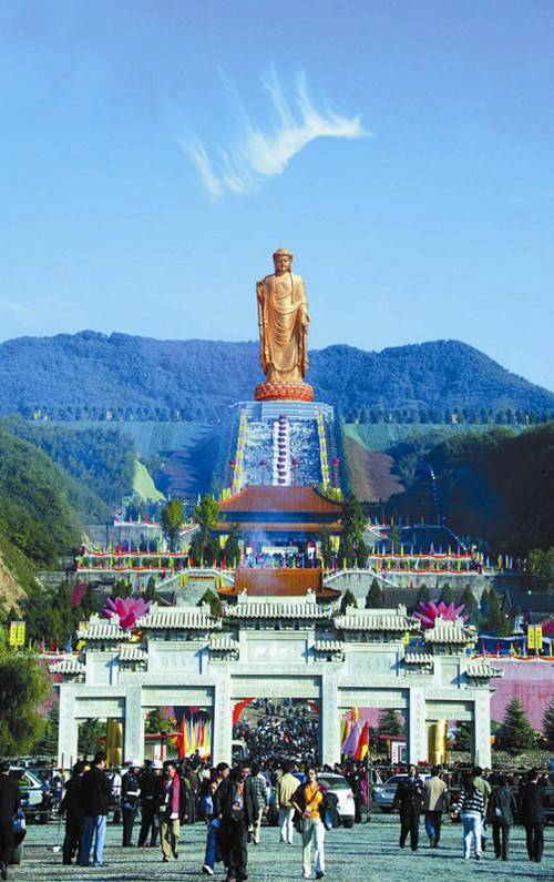 国庆中秋拜中原大佛购门票即可免费领取开光佛珠一串组图