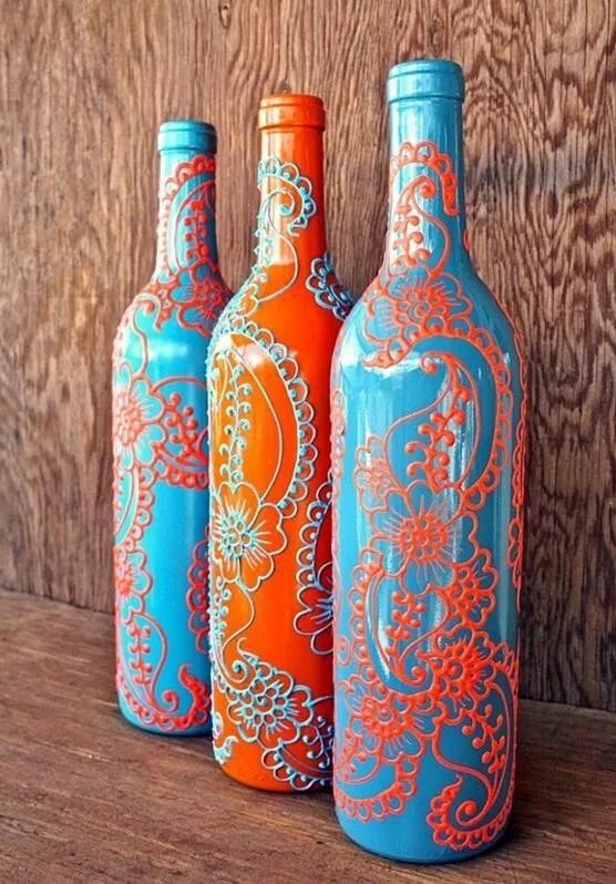 以上这些空酒瓶的创意改造你喜欢吗? 来源:红酒世界网