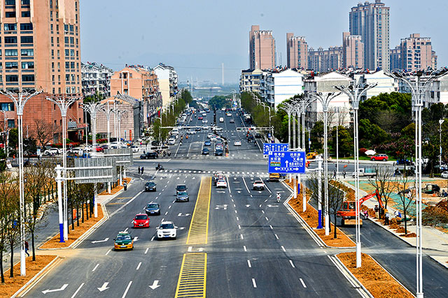 宣城市宛陵西路全线通车_安徽频道_凤凰网