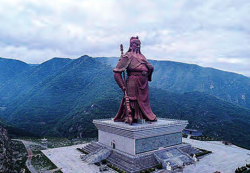 山西运城市解州关公雕像.