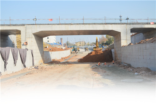 淄博青龙山路下穿淄东铁路立交本月建成