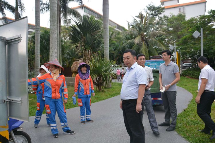 海口美蘭區第一總河長馮琳專題調研美舍河精細化,長效化管理工作_海南