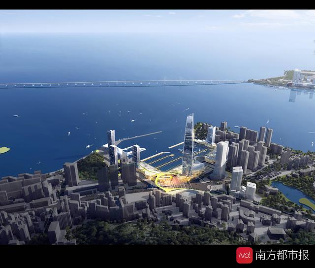 珠海九洲港规划效果图图片
