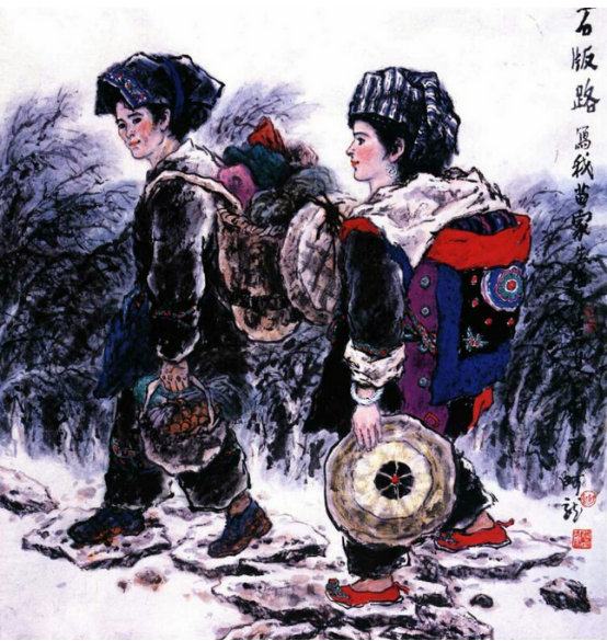 石板路 (1992年作) 87cm&times;75cm