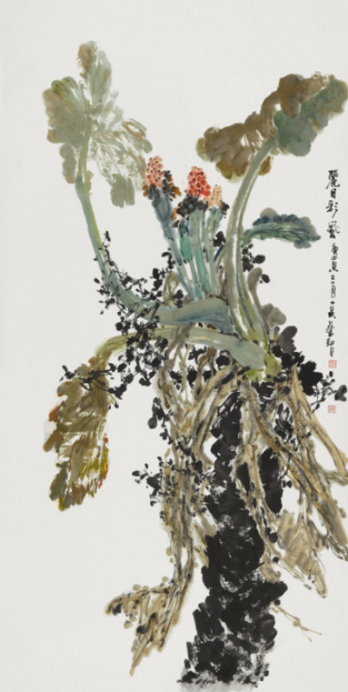 雄浑大气笔墨纵横:品读蔡智写意花鸟画艺术