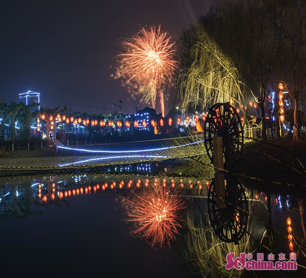 济宁太白湖夜景图片