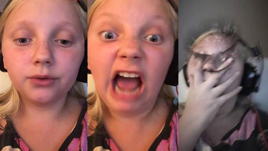 笑翻孩子们玩特效app拍恐怖特效影片惨遭吓傻