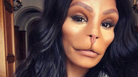 美国社交名媛整容成狮子脸9万次赞整容新高度