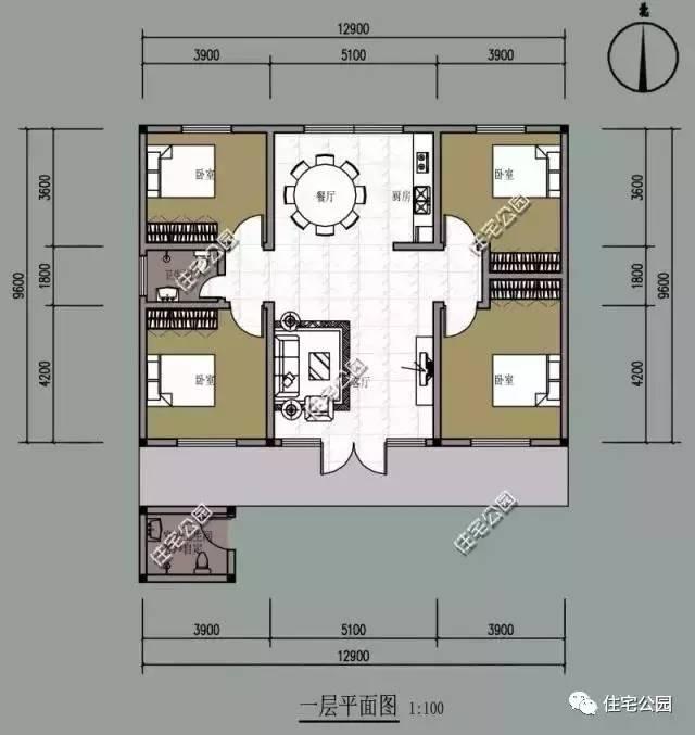 傳統農村紅磚平房農家小院廁所設計在院子裡