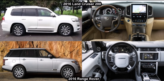 越野之王pk沙漠之星,2016丰田兰德酷路泽200 vs 2016路虎揽胜!