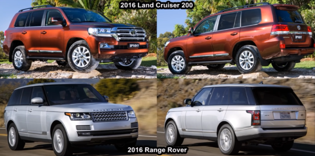 越野之王pk沙漠之星,2016丰田兰德酷路泽200 vs 2016路虎揽胜!