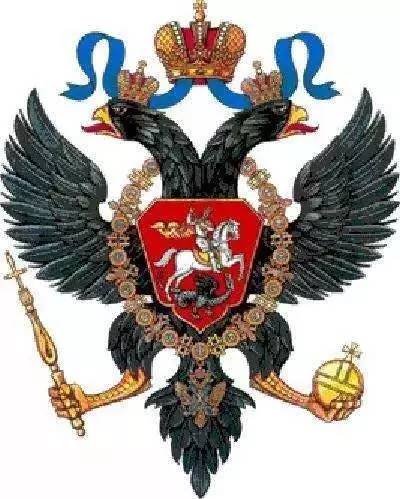 左为东方罗马的双头鹰标志,右为莫斯科国伊凡大公的印章俄罗斯帝国的