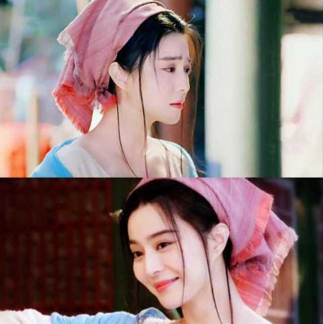 女星古装头巾造型对比,宁静霸气,杨蓉清爽,她才是最美的