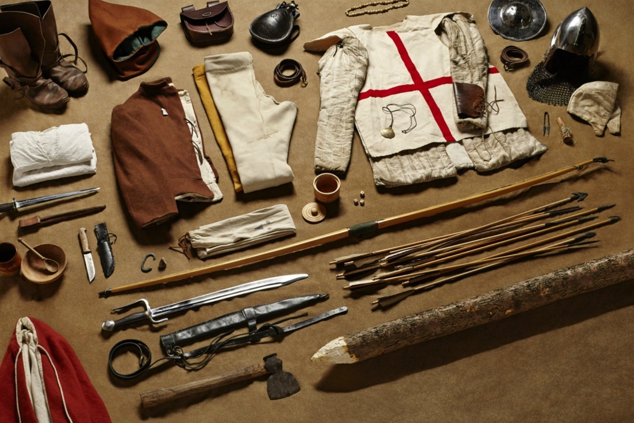 1244年十字军耶路撒冷围城时的步兵装备